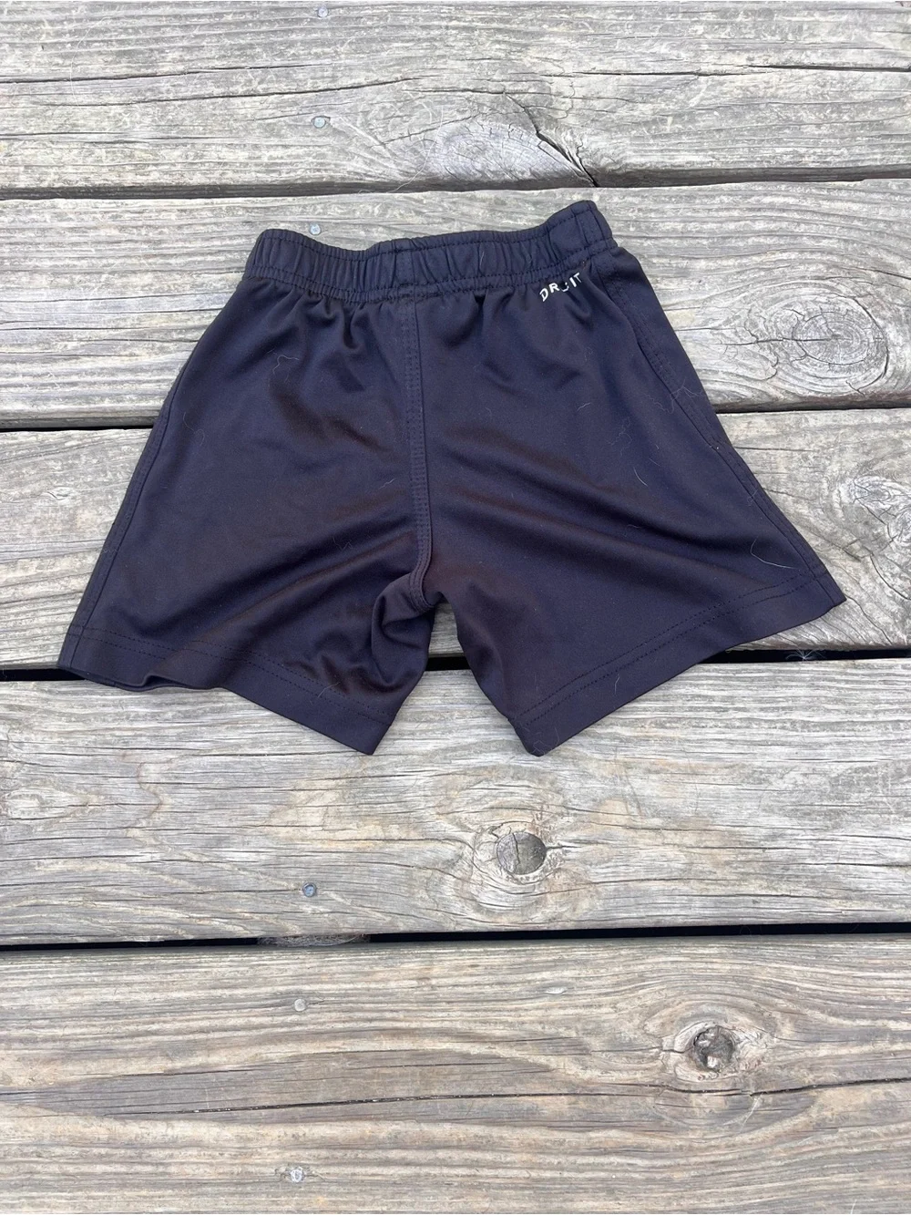 Nike Kids Black Athletic Shorts with Swoosh size 4/xs